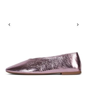 NWOT Metallic Silver Women's Flats